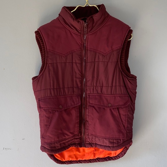 Aeropostale Maroon and Orange Vest - Picture 1 of 15